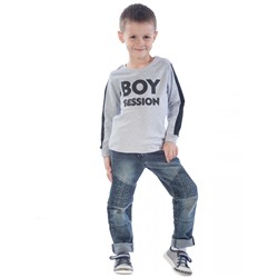 Свитшот детский Boy session ФС5016П2 серый меланж