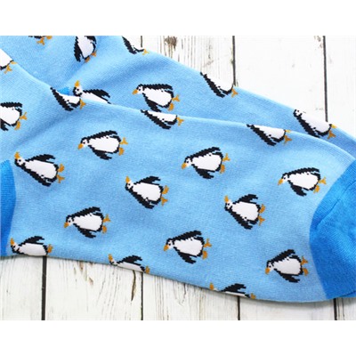 Носки Пингвин голубые